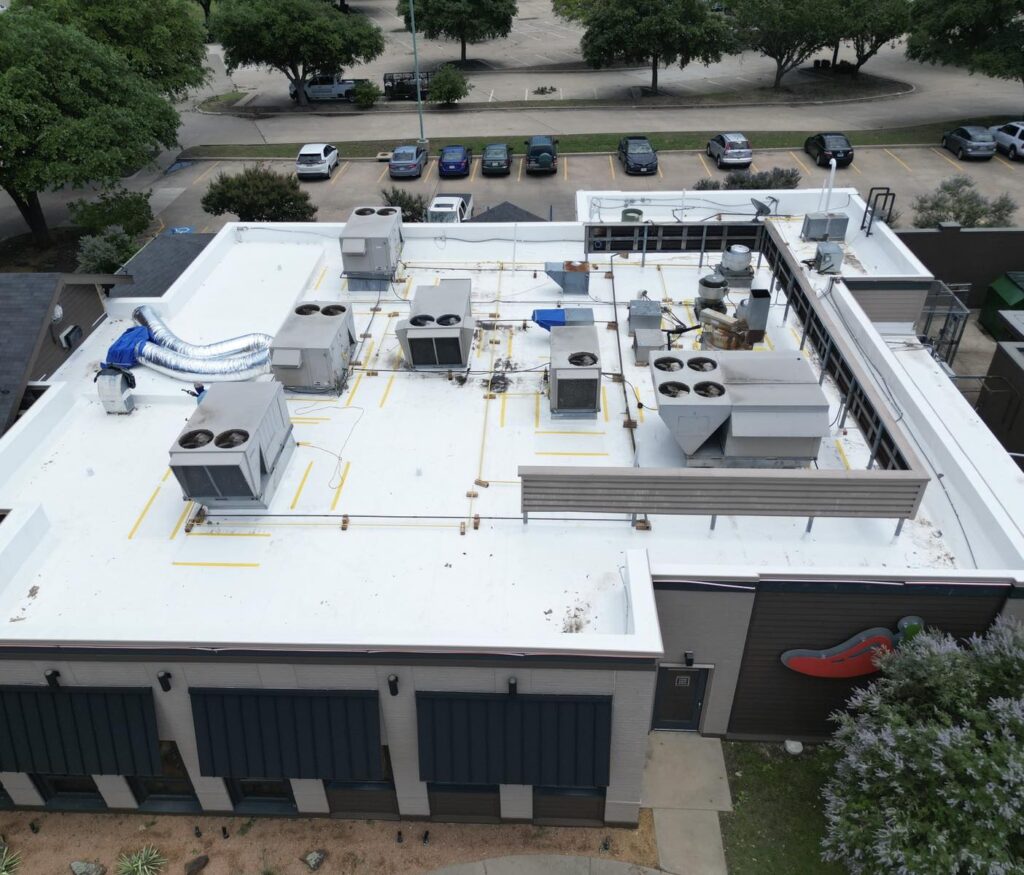 Commercial Roofing Contractor in Louisiana - An image of a commercial roof done by Hudco Roofing in Louisiana.